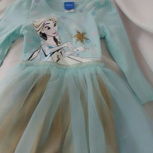 Disney Frozen Elsa Snowflake Tutu Dress